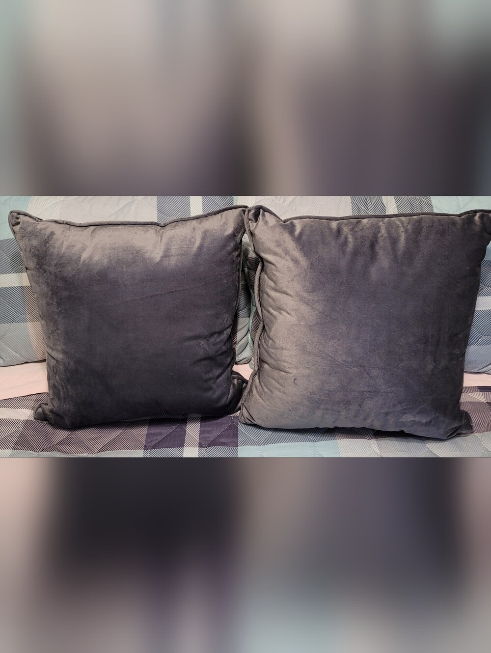 2 Velvet Pillows - Picture 1 of 1